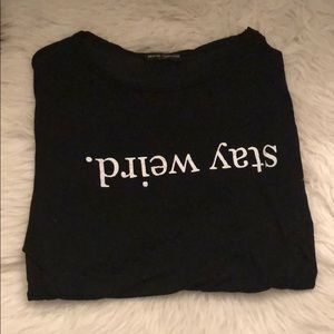 .pɹıəʍ ʎɐʇs Brandy Melville Longsleeve Top